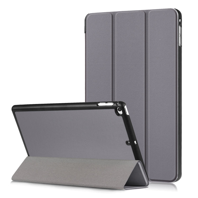 Custer Texture Horizontal Flip Leather Case for  iPad Mini 2019 & Mini 4, with Three-folding Holder & Sleep / Wake-up Function