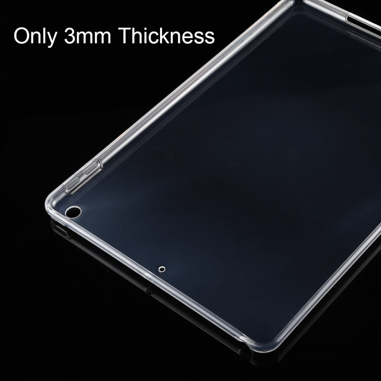 For iPad 10.2 2021 / 2020 / 2019 3mm HD Transparent TPU Soft Protective Case