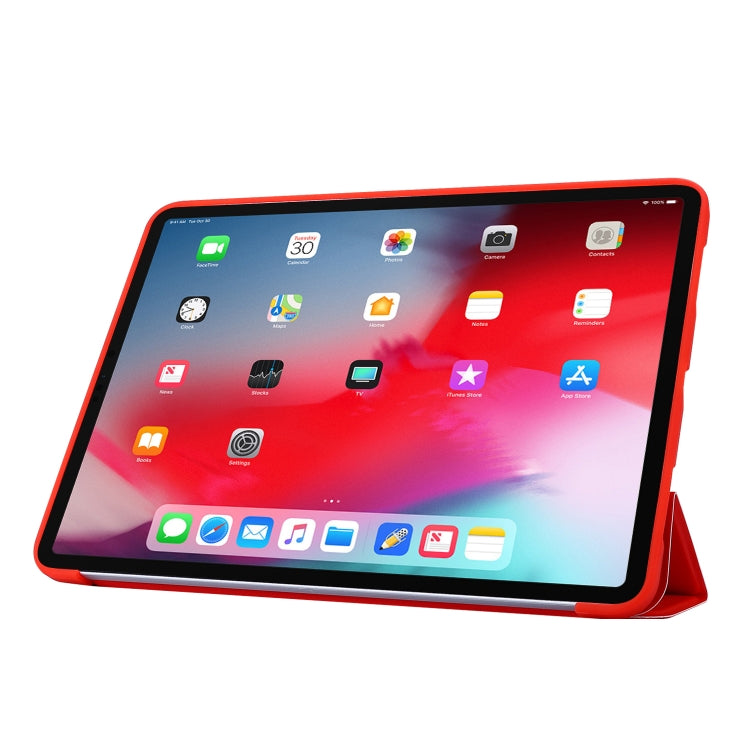For iPad Pro 11 (2020) PC + PU Leather Tablet Case with Three-folding Holder, For iPad Pro 11 (2020)