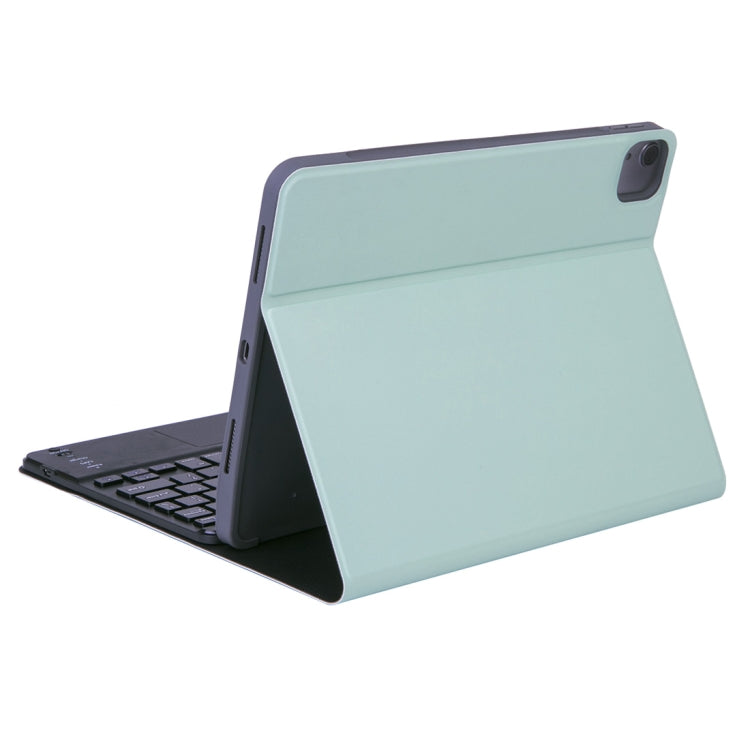 X-11BC Skin Plain Texture Detachable Bluetooth Keyboard Tablet Case for iPad Pro 11 inch 2020 / 2018, with Touchpad & Pen Slot