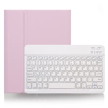 Load image into Gallery viewer, X-11B Skin Plain Texture Detachable Bluetooth Keyboard Tablet Case for iPad Pro 11 inch 2020 / 2018, with Pen Slot, White Keyboard
