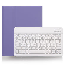 Load image into Gallery viewer, X-11B Skin Plain Texture Detachable Bluetooth Keyboard Tablet Case for iPad Pro 11 inch 2020 / 2018, with Pen Slot, White Keyboard