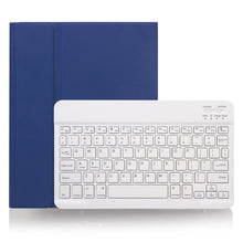 Load image into Gallery viewer, X-11B Skin Plain Texture Detachable Bluetooth Keyboard Tablet Case for iPad Pro 11 inch 2020 / 2018, with Pen Slot, White Keyboard