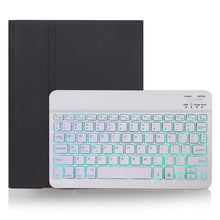 Load image into Gallery viewer, X-11BS Skin Plain Texture Detachable Bluetooth Keyboard Tablet Case for iPad Pro 11 inch 2020 / 2018, with Pen Slot &amp; Backlight, White Keyboard