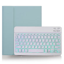 Load image into Gallery viewer, X-11BS Skin Plain Texture Detachable Bluetooth Keyboard Tablet Case for iPad Pro 11 inch 2020 / 2018, with Pen Slot &amp; Backlight, White Keyboard