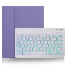 Load image into Gallery viewer, X-11BS Skin Plain Texture Detachable Bluetooth Keyboard Tablet Case for iPad Pro 11 inch 2020 / 2018, with Pen Slot &amp; Backlight, White Keyboard