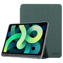 Load image into Gallery viewer, Mutural YASHI Series TPU + PU Cloth Pattern Texture Horizontal Flip Leather Case with Three-folding Holder &amp; Pen Slot &amp; Wake-up / Sleep Function For iPad Air 2022 / 2020 10.9