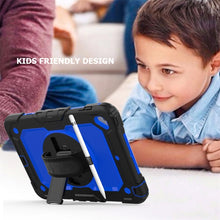Load image into Gallery viewer, Shockproof Black Silica Gel + Colorful PC Protective Case for iPad Mini 2019 / Mini 4, with Holder &amp; Shoulder Strap &amp; Hand Strap &amp; Pen Slot, iPad Mini 2019 / Mini 4