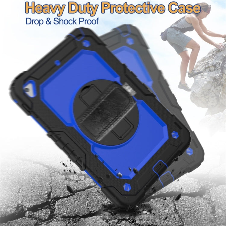 Shockproof Black Silica Gel + Colorful PC Protective Case for iPad Mini 2019 / Mini 4, with Holder & Shoulder Strap & Hand Strap & Pen Slot, iPad Mini 2019 / Mini 4