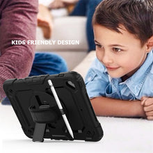 Load image into Gallery viewer, Shockproof Colorful Silica Gel + PC Protective Case for iPad Mini 2019 / Mini 4, with Holder &amp; Shoulder Strap &amp; Hand Strap &amp; Pen Slot, For iPad Mini 2019 / Mini 4