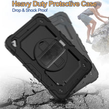 Load image into Gallery viewer, Shockproof Colorful Silica Gel + PC Protective Case for iPad Mini 2019 / Mini 4, with Holder &amp; Shoulder Strap &amp; Hand Strap &amp; Pen Slot, For iPad Mini 2019 / Mini 4