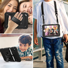 Load image into Gallery viewer, Shockproof Colorful Silica Gel + PC Protective Case for iPad Mini 2019 / Mini 4, with Holder &amp; Shoulder Strap &amp; Hand Strap &amp; Pen Slot, For iPad Mini 2019 / Mini 4