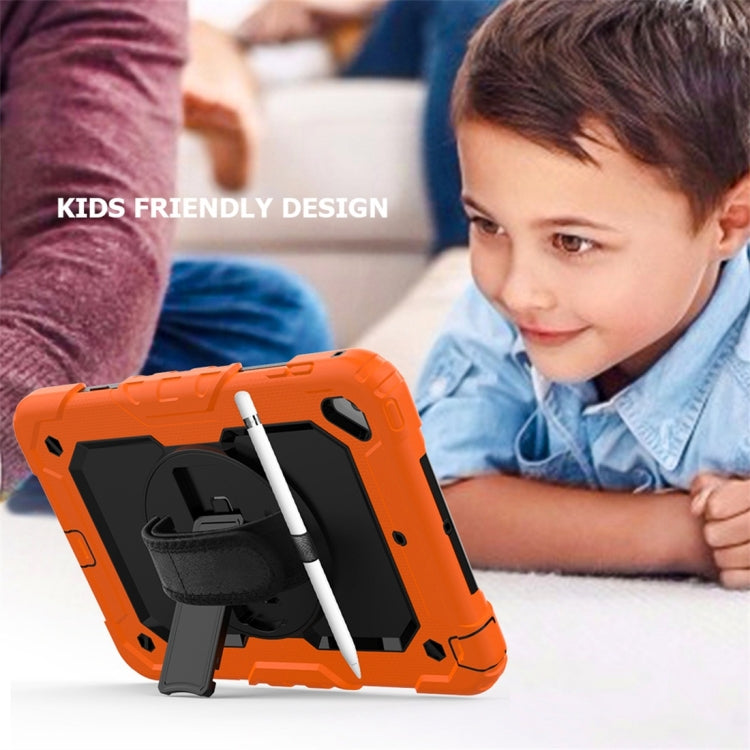 Shockproof Colorful Silica Gel + PC Protective Case for iPad Mini 2019 / Mini 4, with Holder & Shoulder Strap & Hand Strap & Pen Slot
