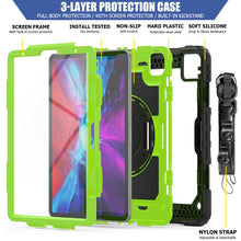 Load image into Gallery viewer, For iPad Pro 11 inch (2018) / Pro 11 inch (2020) Shockproof Black Silica Gel + Colorful PC Protective Tablet Case with Holder &amp; Shoulder Strap &amp; Hand Strap &amp; Pen Slot, iPad Pro 11 inch (2018)