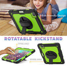 Load image into Gallery viewer, For iPad Pro 11 inch (2018) / Pro 11 inch (2020) Shockproof Black Silica Gel + Colorful PC Protective Tablet Case with Holder &amp; Shoulder Strap &amp; Hand Strap &amp; Pen Slot, iPad Pro 11 inch (2018)
