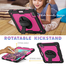 Load image into Gallery viewer, For iPad Pro 11 inch (2018) / Pro 11 inch (2020) Shockproof Black Silica Gel + Colorful PC Protective Tablet Case with Holder &amp; Shoulder Strap &amp; Hand Strap &amp; Pen Slot, iPad Pro 11 inch (2018)