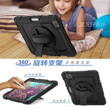 Load image into Gallery viewer, For iPad Pro 11 inch (2018) / Pro 11 inch (2020) Shockproof Colorful Silica Gel + PC Protective Tablet Case with Holder &amp; Shoulder Strap &amp; Hand Strap &amp; Pen Slot, For iPad Pro 11 inch (2018)