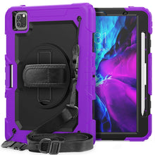 Load image into Gallery viewer, For iPad Pro 11 inch (2018) / Pro 11 inch (2020) Shockproof Colorful Silica Gel + PC Protective Tablet Case with Holder &amp; Shoulder Strap &amp; Hand Strap &amp; Pen Slot, For iPad Pro 11 inch (2018)