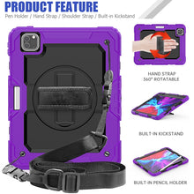 Load image into Gallery viewer, For iPad Pro 11 inch (2018) / Pro 11 inch (2020) Shockproof Colorful Silica Gel + PC Protective Tablet Case with Holder &amp; Shoulder Strap &amp; Hand Strap &amp; Pen Slot, For iPad Pro 11 inch (2018)