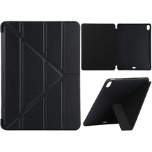 Load image into Gallery viewer, Millet Texture PU+ Silicone Full Coverage Leather Case with Multi-folding Holder for iPad Air (2020) 10.9 inch