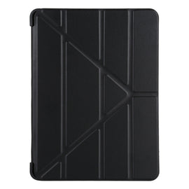 Millet Texture PU+ Silicone Full Coverage Leather Case with Multi-folding Holder for iPad Air (2020) 10.9 inch