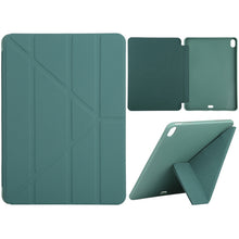 Load image into Gallery viewer, Millet Texture PU+ Silicone Full Coverage Leather Case with Multi-folding Holder for iPad Air (2020) 10.9 inch, For iPad Air (2020) 10.9 inch