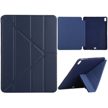 Load image into Gallery viewer, Millet Texture PU+ Silicone Full Coverage Leather Case with Multi-folding Holder for iPad Air (2020) 10.9 inch
