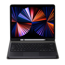 Load image into Gallery viewer, A12B-A Ultra-thin ABS Detachable Bluetooth Keyboard Tablet Case with Touchpad &amp; Pen Slot &amp; Holder for iPad Air 13 2024 / 2025 / Pro 12.9 2021