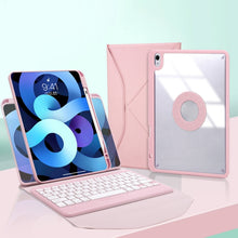 Load image into Gallery viewer, Z102B Pen Slot Bluetooth Keyboard Leather Tablet Case For iPad 10.2 2021/2020/2019
