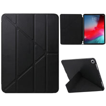 Load image into Gallery viewer, Millet Texture PU+ Silica Gel Full Coverage Leather Case for iPad Air (2019) / iPad Pro 10.5 inch, with Multi-folding Holder