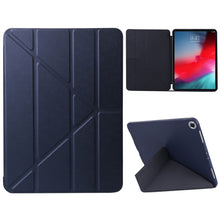 Load image into Gallery viewer, Millet Texture PU+ Silica Gel Full Coverage Leather Case for iPad Air (2019) / iPad Pro 10.5 inch, with Multi-folding Holder