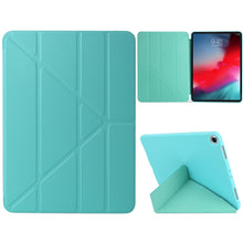 Load image into Gallery viewer, Millet Texture PU+ Silica Gel Full Coverage Leather Case for iPad Air (2019) / iPad Pro 10.5 inch, with Multi-folding Holder