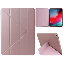 Load image into Gallery viewer, Millet Texture PU+ Silica Gel Full Coverage Leather Case for iPad Air (2019) / iPad Pro 10.5 inch, with Multi-folding Holder