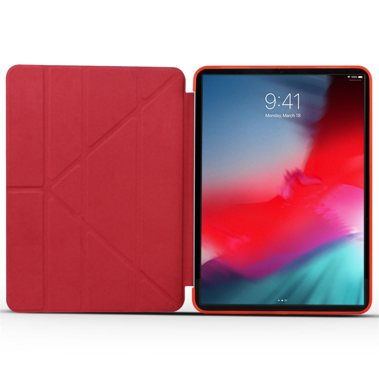 Millet Texture PU+ Silica Gel Full Coverage Leather Case for iPad Air (2019) / iPad Pro 10.5 inch, with Multi-folding Holder