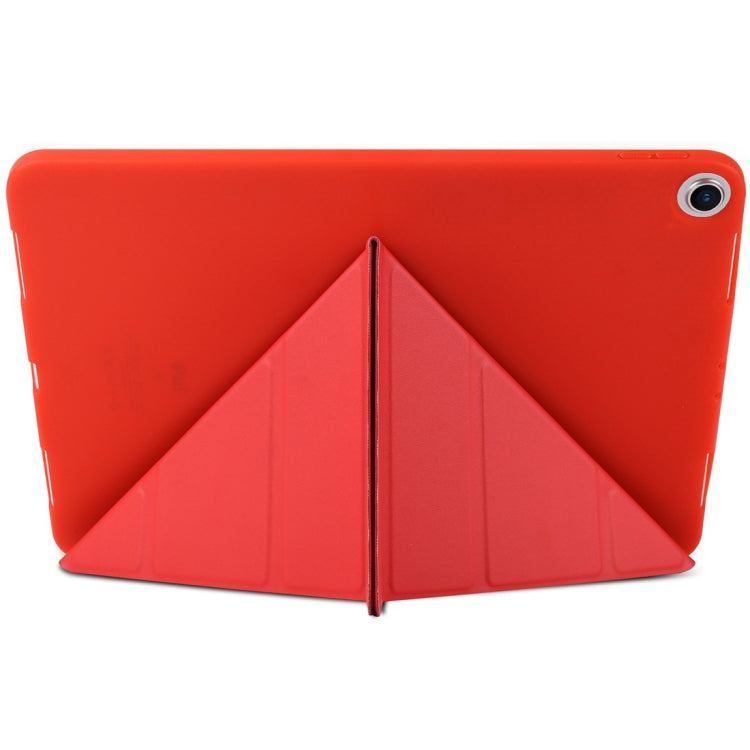 Millet Texture PU+ Silica Gel Full Coverage Leather Case for iPad Air (2019) / iPad Pro 10.5 inch, with Multi-folding Holder