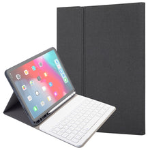 Load image into Gallery viewer, RK11 For iPad Pro 11 inch Silk Texture Detachable Plastic Bluetooth Keyboard Leather Tablet Case with Pen Slot &amp; Stand Function