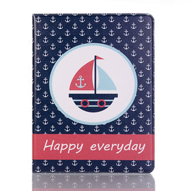 Ship Pattern Horizontal Flip Leather Case for iPad Air 11 2024 / iPad Pro 11 inch (2018),with Card Slots & Holder & Wallet & Photo Frame & Pen slot