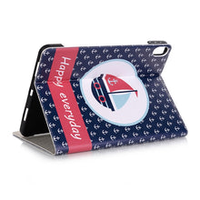 Load image into Gallery viewer, Ship Pattern Horizontal Flip Leather Case for iPad Air 11 2024 / iPad Pro 11 inch (2018),with Card Slots &amp; Holder &amp; Wallet &amp; Photo Frame &amp; Pen slot