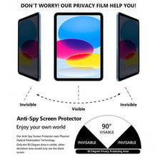 Load image into Gallery viewer, For iPad 10th Gen 10.9 2022 0.33mm 9H 2.5D Privacy Explosion-proof Tempered Glass Film, For iPad 10th Gen 10.9 2022