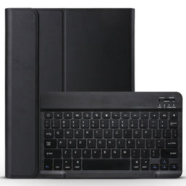 Detachable Bluetooth Keyboard + Brushed Texture Horizontal Flip Leather Tablet Case with Holder for iPad Pro 11 inch (2018)