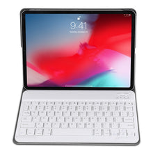 Load image into Gallery viewer, Detachable Bluetooth Keyboard + Brushed Texture Horizontal Flip Leather Tablet Case with Holder for iPad Pro 11 inch (2018)