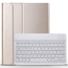 Load image into Gallery viewer, Detachable Bluetooth Keyboard + Brushed Texture Horizontal Flip Leather Tablet Case with Holder for iPad Pro 11 inch (2018)
