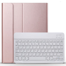 Load image into Gallery viewer, Detachable Bluetooth Keyboard + Brushed Texture Horizontal Flip Leather Tablet Case with Holder for iPad Pro 11 inch (2018)