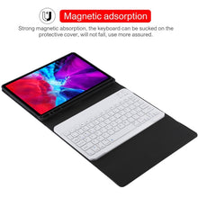 Load image into Gallery viewer, TG11B Detachable Bluetooth White Keyboard + Microfiber Leather Tablet Case for iPad Pro 11 inch (2020), with Pen Slot &amp; Holder, White Keyboard