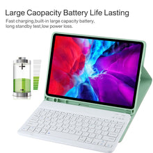 Load image into Gallery viewer, TG11B Detachable Bluetooth White Keyboard + Microfiber Leather Tablet Case for iPad Pro 11 inch (2020), with Pen Slot &amp; Holder, White Keyboard