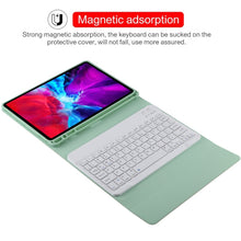Load image into Gallery viewer, TG11B Detachable Bluetooth White Keyboard + Microfiber Leather Tablet Case for iPad Pro 11 inch (2020), with Pen Slot &amp; Holder, White Keyboard