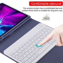 Load image into Gallery viewer, TG11B Detachable Bluetooth White Keyboard + Microfiber Leather Tablet Case for iPad Pro 11 inch (2020), with Pen Slot &amp; Holder