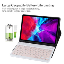 Load image into Gallery viewer, TG11B Detachable Bluetooth Pink Keyboard + Microfiber Leather Tablet Case for iPad Pro 11 inch (2020), with Pen Slot &amp; Holder, Pink Keyboard