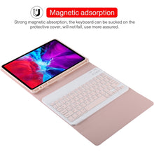 Load image into Gallery viewer, TG11B Detachable Bluetooth Pink Keyboard + Microfiber Leather Tablet Case for iPad Pro 11 inch (2020), with Pen Slot &amp; Holder