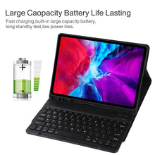 Load image into Gallery viewer, TG11B Detachable Bluetooth Black Keyboard + Microfiber Leather Tablet Case for iPad Pro 11 inch (2020), with Pen Slot &amp; Holder, Black Keyboard